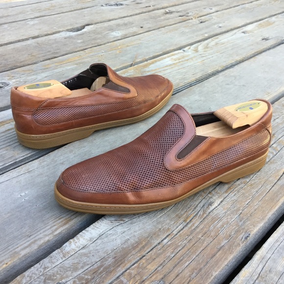mens perforated loafers